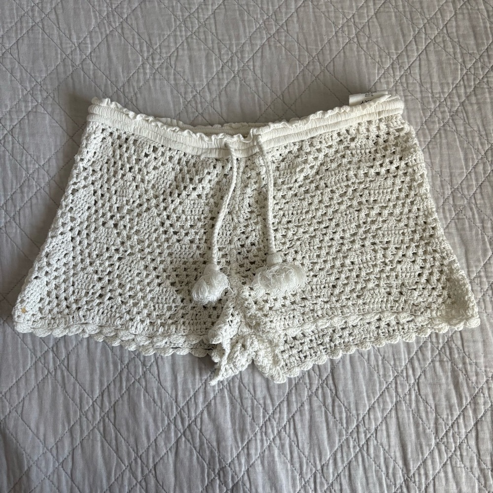 Roxy Knitted Swim Coverup Shorts Women’s Size Medium